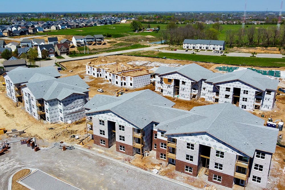 New Construction Roofing on Apartments